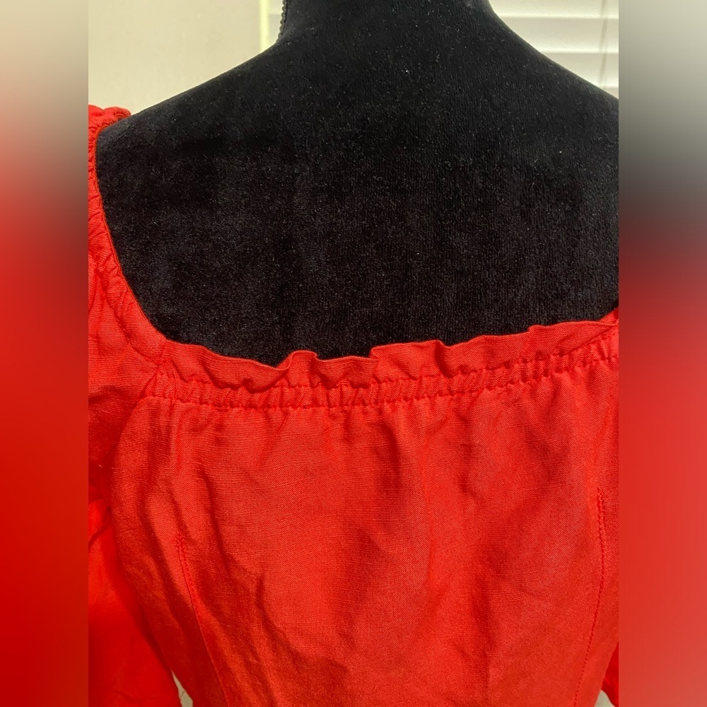 - Something Navy Red Blouse size XS - Picture 6 of 10